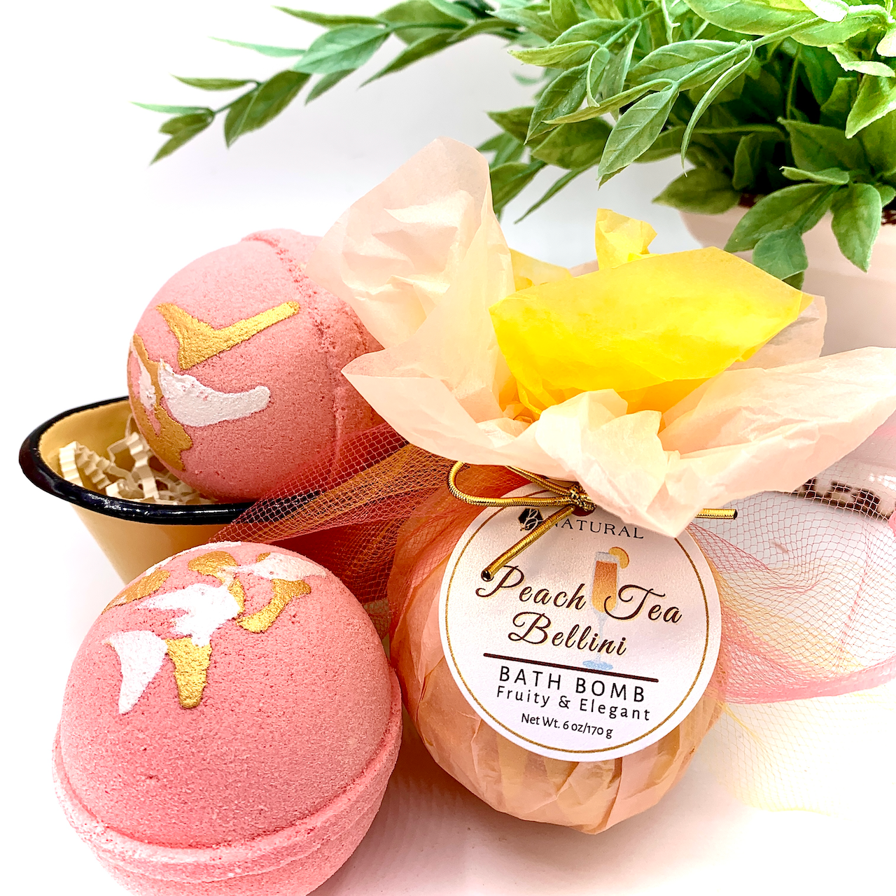 Bath Bomb | Peach Tea Bellini