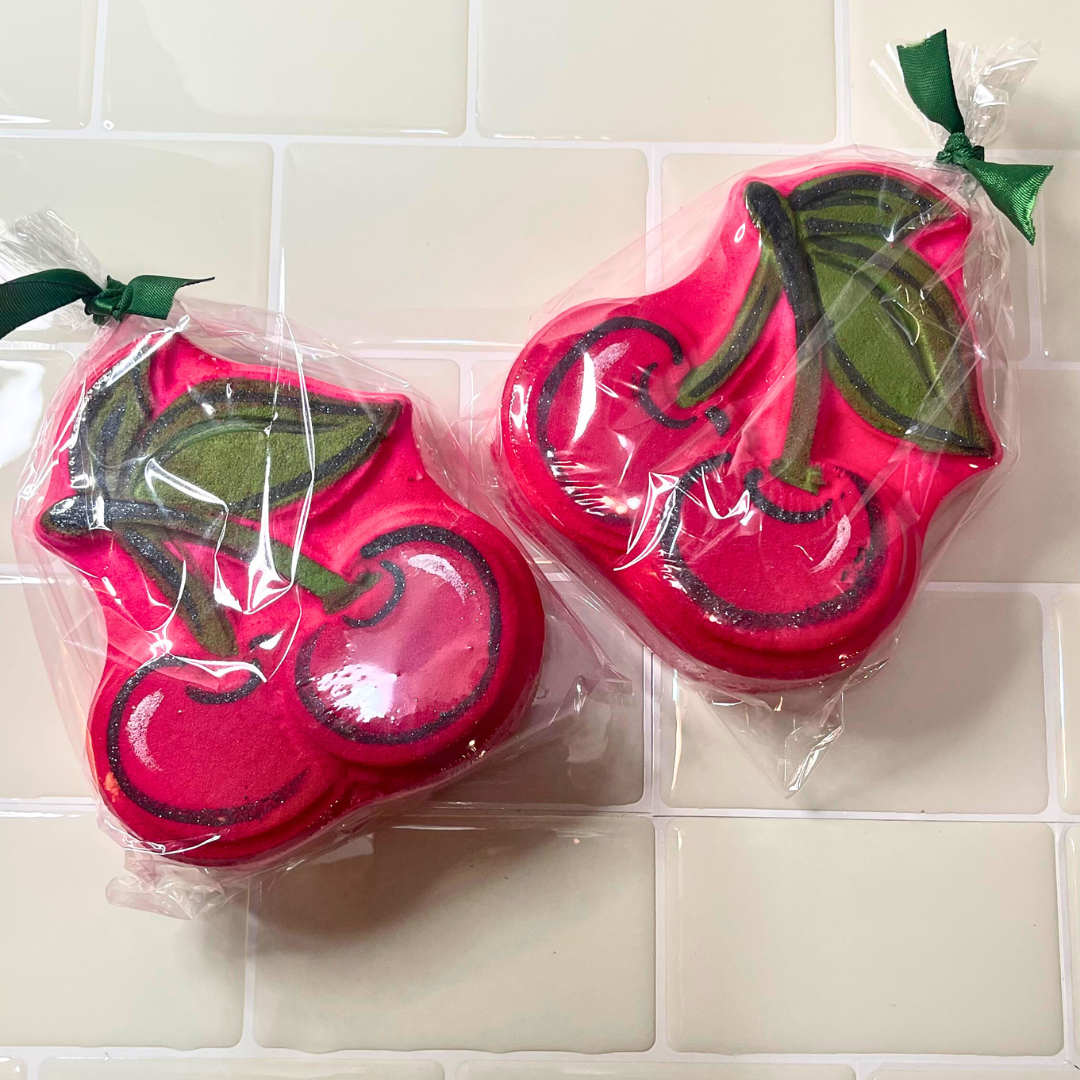 Cherry Drop Bath Bombs