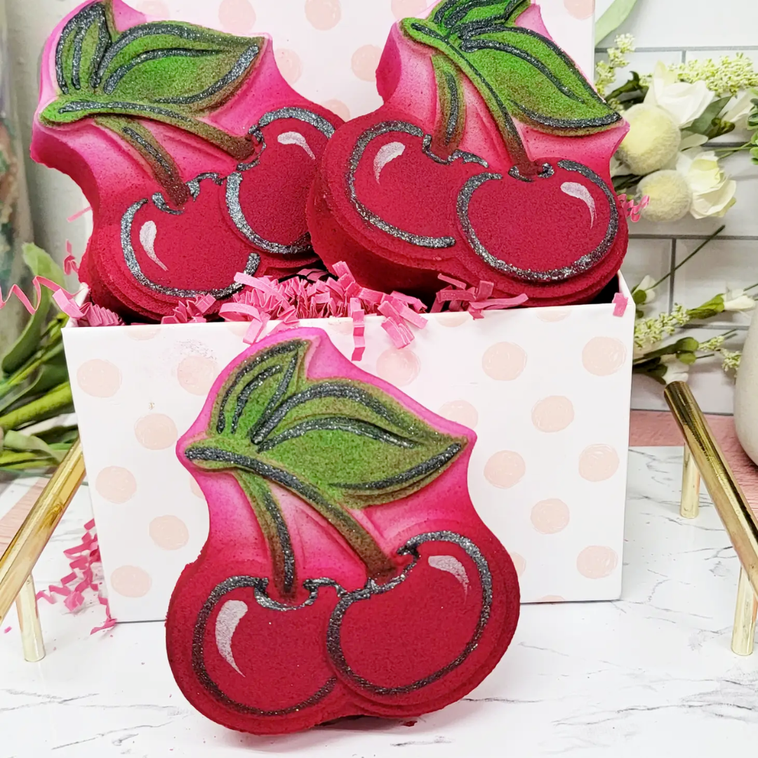 Cherry Drop Bath Bombs
