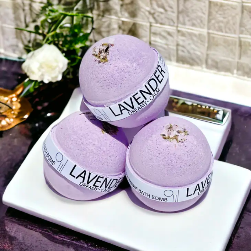 Calming Lavender Bath Bomb - Moniluxx Boutique